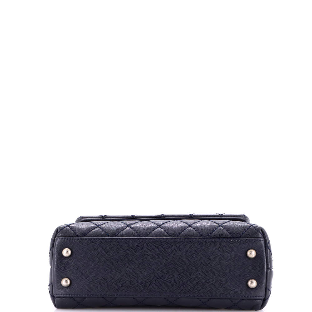 Chanel Coco Top Handle Bag Quilted #238275C47B - Picture 4 of 8